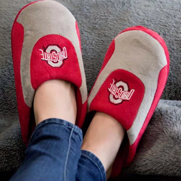 Men\'s Ohio State Buckeyes Low Pro Stripe Slip-On Slippers main image 4